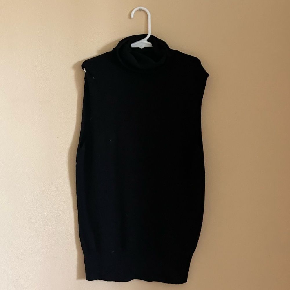 Zara Black Knit Turtleneck Layering Top size S